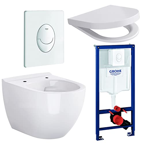 Rapid 3in1 Grohe + Bartolo WC + Drückerplatte + WC-Sitz Weiß Star von Grohe