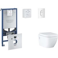 Rapid slx - Set Vorwandelement, wc mit Softclose-Sitz und Arena Cosmopolitan-Betätigungsplatte, Alpinweiß SANI11BB3110 - Grohe Rapid slx - Set Vorwandelement, wc mit Softclose-Sitz und Arena Cosmopolitan-Betätigungsplatte, Alpinweiß SANI11BB3110 - Grohe von Grohe