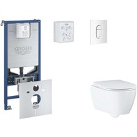 Rapid slx - Set Vorwandelement, wc mit Softclose-Sitz und Arena Cosmopolitan-Betätigungsplatte, Alpinweiß SANI11BB3114 - Grohe Rapid slx - Set Vorwandelement, wc mit Softclose-Sitz und Arena Cosmopolitan-Betätigungsplatte, Alpinweiß SANI11BB3114 - Grohe von Grohe