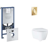 Rapid slx - Set Vorwandelement, wc mit Softclose-Sitz und Arena Cosmopolitan S-Betätigungsplatte, Cool Sunrise SANI11BB4120 - Grohe Rapid slx - Set Vorwandelement, wc mit Softclose-Sitz und Arena Cosmopolitan S-Betätigungsplatte, Cool Sunrise SANI11BB4120 - Grohe von Grohe