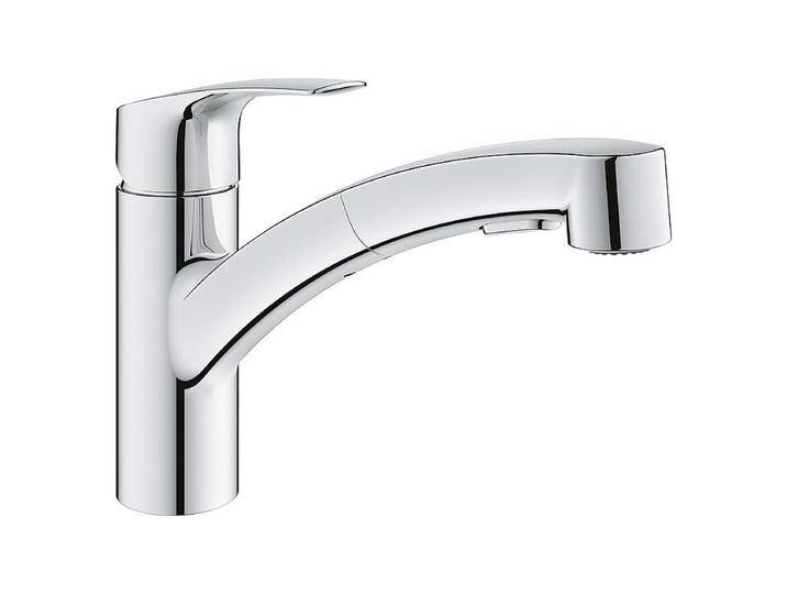 Spültischmischer Grohe Eurosmart herausziehbare Geschirrbrause, Ausladung 227 mm, chrom - 30305001 von Grohe
