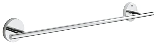 GROHE Start Cosmopolitan - Badetuchhalter (Stichmaß 430mm, Material: Metall, verdeckte Befestigung, zum Kleben oder Bohren), Chrom, 41166000 von GROHE