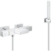 Wannen-/Duschset Grohtherm Cube Thermostat + Euphoria 1-strahlige Handbrause mit Wandhalterung (34497000-CUBESTICK) - Grohe von Grohe