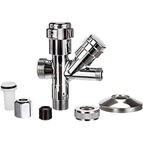 GROHE Original WAS® Kombi-Eckventil (Wandmontage, eigensicher gegen Rückfließen, Rückflussverhinderer, langlebig), chrom, 41073000 von GROHE