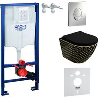 Wc Set mit Vorwandelement, Wand-WC und Spülknopf - Grohe von Grohe