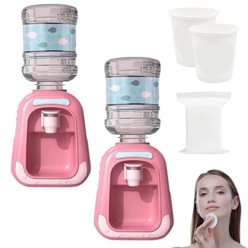 Mini Water Dispenser,Micellar Water Dispenser,Makeup Remover Dispenser,Mini Makeup Containers,Mini Water Dispenser for Makeup (2pcsPink) von Grolomo