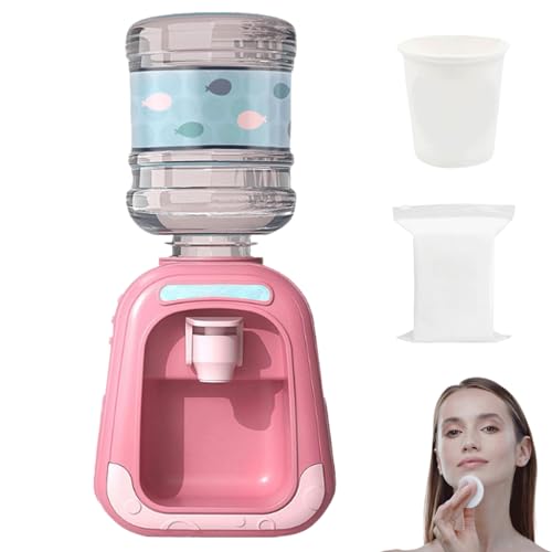 Mini Water Dispenser,Micellar Water Dispenser,Makeup Remover Dispenser,Mini Makeup Containers,Mini Water Dispenser for Makeup (Pink) von Grolomo