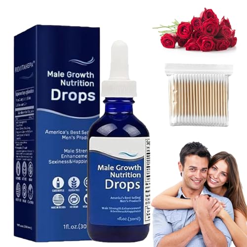 Revitahepa Male Growth Nutrition Drops,revitahepa Male Growth Nutrition Drops Blue,Natural revitahepa Blue Direction Benefit Drops for Men (1pcs) von Grolomo
