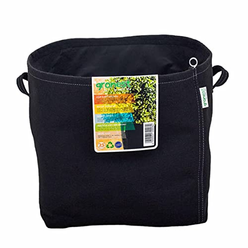 Gronest Stoff Textiel Topf Pflanz kübel Behälter Verschiedenen Größen 1 - 25 Liter (1, 25 L) von Gronest
