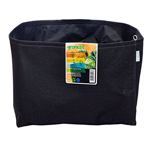 Gronest Textil-Blumentopf 55 Liter schwarz von Gronest