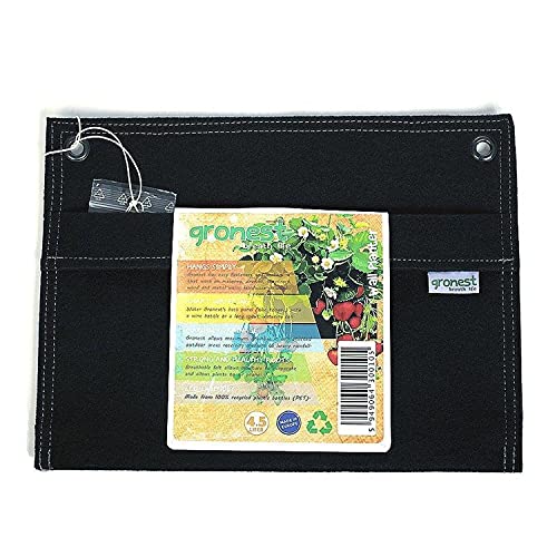 Gronest Wall Pots 1,5-L 4,5-L 10-L Blumen-Beutel (1, 4.5-Liter) Pflanz-Beutel Pflanz-Sack Pflanz-Tasche Grow-Bag Pflanz-Korb Blumen-Topf Pflanz-Topf Stoff-Topf Textil-Topf Pflanzgefäß von Gronest