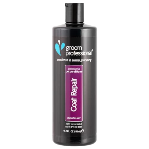 Groom Professional Coat Repair Conditioner - Pflegespülung für Hunde - Reparierende Conditioner für Hunde mit Geschädigtem Haar - Perfekt für Trockene & Juckende Haut - Macht das Fell Weich, 450ml von Groom Professional