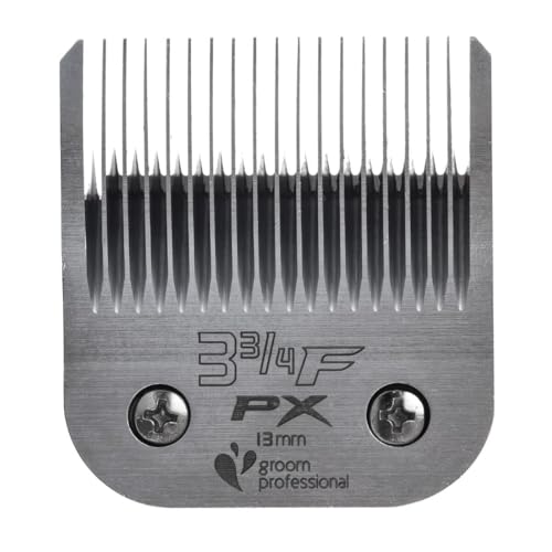 GROOM PROFESSIONAL Pro X Scherkopf für Hundepflege - Abnehmbare Scherkopf - Gehärteter Stahl - Hervorragende Verschleißfestigkeit und hervorragende Schnittleistung - Ersatzklinge - 3 3/4F von GROOM PROFESSIONAL