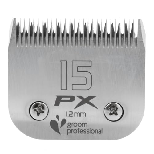 GROOM PROFESSIONAL Pro X Scherkopf für Hundepflege - Abnehmbare Scherkopf - Gehärteter Stahl - Hervorragende Verschleißfestigkeit und hervorragende Schnittleistung - Ersatzklinge - 15 GROOM PROFESSIONAL Pro X Scherkopf für Hundepflege - Abnehmbare Scherkopf - Gehärteter Stahl - Hervorragende Verschleißfestigkeit und hervorragende Schnittleistung - Ersatzklinge - 15 von GROOM PROFESSIONAL