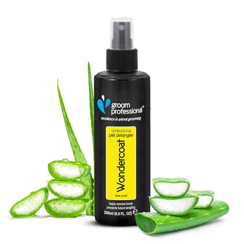 Groom Professional Wondercoat Hundespray - Fellpflege und Entwirrungsspray für Hunde - Hilft bei der Beseitigung von Verfilzungen - Pflegt Fell & Haut - Für alle Fellarten Geeignet, 200ml von Groom Professional