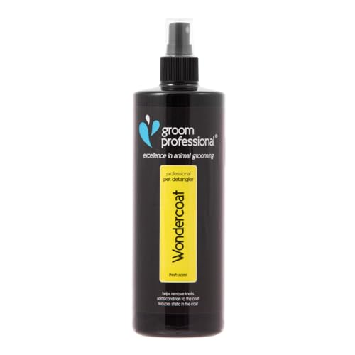 Groom Professional Wondercoat Hundespray - Fellpflege und Entwirrungsspray für Hunde - Hilft bei der Beseitigung von Verfilzungen - Pflegt Fell & Haut - Für alle Fellarten Geeignet, 450ml von Groom Professional