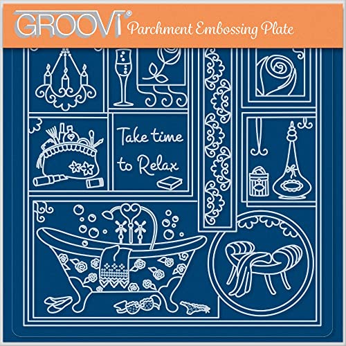 Clarity Stamps Linda Williams' Time to Relax - Easy Layout A5 Quadratisch Groovi Stanzschablone Platte Clarity Stamps Linda Williams' Time to Relax - Easy Layout A5 Quadratisch Groovi Stanzschablone Platte von Groovi