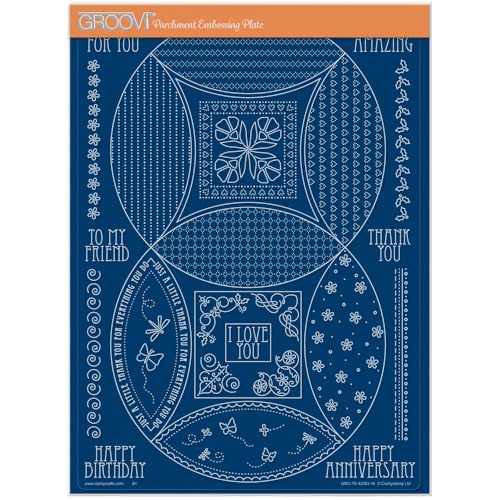 Groovi - Geschenkbox A4 Groovi TEM-Platte - GRO-TE-42383-16 Groovi - Geschenkbox A4 Groovi TEM-Platte - GRO-TE-42383-16 von Groovi