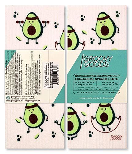 Ökologisches Schwammtuch"Avocado" Ökologisches Schwammtuch"Avocado" von Groovy Goods