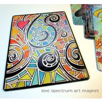 Art Magnet Liebe Spektrum 3, 5 "x 5" von GroovyGalStyle