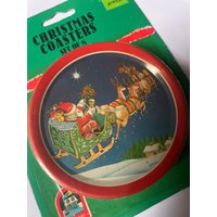 Vintage Weihnachtsuntersetzer von Groovysicle