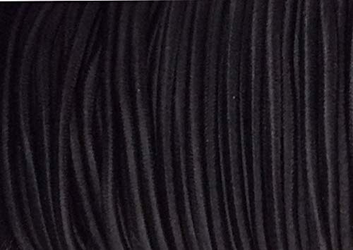 1m elastische Kordel/Gummikordel schwarz 5mm von Großhandel für Schneiderbedarf