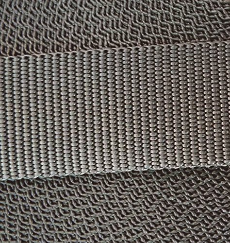 3 m PP Gurtband 40 mm grau von Großhandel für Schneiderbedarf