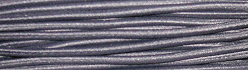 5 m elastische Kordel /Gummikordel mittelgrau 2,5 mm 1,12€/m von Großhandel für Schneiderbedarf