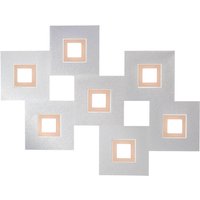 Grossmann Karree LED Wand- / Deckenleuchte, Aluminium, 7-flg., Dim-to-Warm von Grossmann