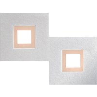 Grossmann Karree LED Wand- / Deckenleuchte, Aluminium, 2-flg., Dim-to-Warm von Grossmann