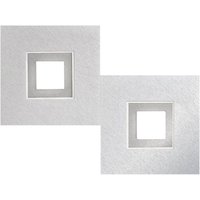 Grossmann Karree LED Wand- / Deckenleuchte, Aluminium, 2-flg., Dim-to-Warm von Grossmann