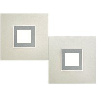 Grossmann Karree LED Wand- / Deckenleuchte, perlglanz, 2-flg., Dim-to-Warm von Grossmann