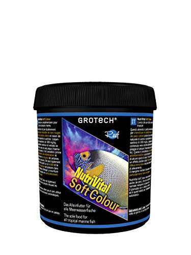 Grotech NutriVital Soft Colour 1,4-2,2mm 350g - Alleinfutter für alle Seewasserfische von Grotech