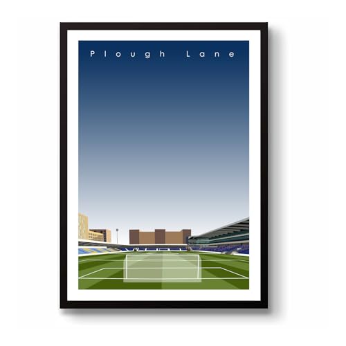 GroundDesigns AFC WIMBLEDON Fußball Geschenk PLOUGH LANE Cherry Red Records Stadionkunst ungerahmt A3 Druck AFCW GroundDesigns AFC WIMBLEDON Fußball Geschenk PLOUGH LANE Cherry Red Records Stadionkunst ungerahmt A3 Druck AFCW von GroundDesigns
