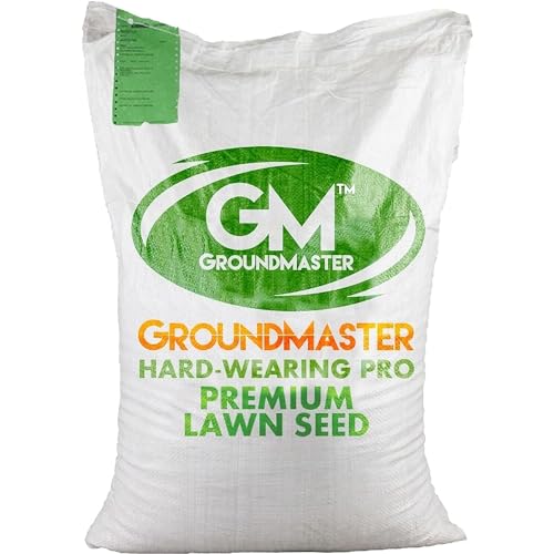 GroundMaster Strapazierfähiger harter Garten Premium Rücken Rasen Gras Samen Verschiedene Größen 200 m² von GroundMaster