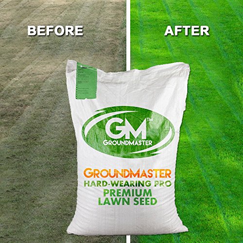 GroundMaster Strapazierfähiger harter Garten Premium Rücken Rasen Gras Samen Verschiedene Größen von GroundMaster