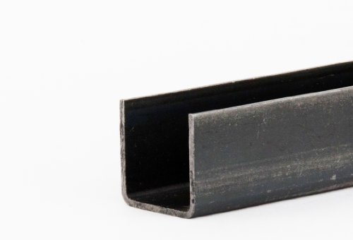 U-Profil Stahl schwarz Länge 1000mm 25x25x2,5mm scharfkantig von Groupmg sales and trading