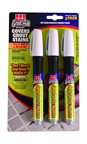 grout-aide 05034 Marker (3 Pack), 9,8 ml, weiß von Super Met-Al