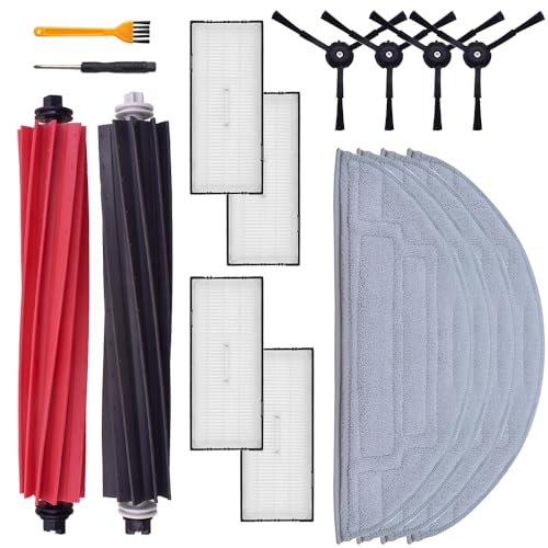 Zubehör Ersatzteile Set kompatibel mit Xiaomi Roborock S8 / S8 +/S8 Pro Ultra/Q8/Q5 Pro - 2x Haupt Bürste 4x Seiten Bürste 4x Mop Wischtücher 4x Hepa Filter Staubsauger Roboter S8 Zubehör Set 15 pcs Zubehör Ersatzteile Set kompatibel mit Xiaomi Roborock S8 / S8 +/S8 Pro Ultra/Q8/Q5 Pro - 2x Haupt Bürste 4x Seiten Bürste 4x Mop Wischtücher 4x Hepa Filter Staubsauger Roboter S8 Zubehör Set 15 pcs von Groval