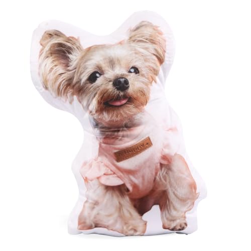 Grovjewfit Personalisierte 3D Haustier Kissen Mit Foto, Zierkissen Haustier Hund Katze Kissen 20 cm 40 cm, Damen, Mutter Freundin Valentinstagsgeschenk (30 cm) von Grovjewfit