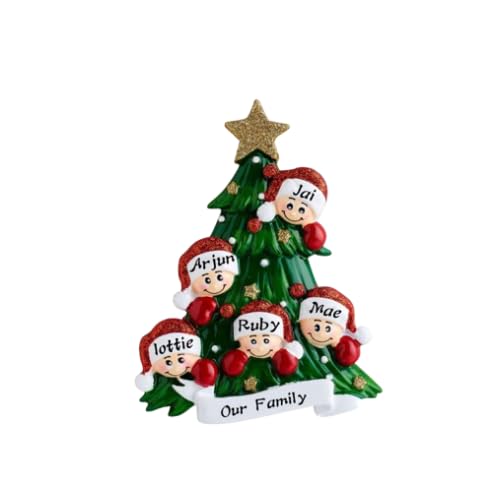 Personalisierter Weihnachtsbaumanhänger Mit 2-8 Namen Weihnachtsschmuck Weihnachten Dekoration Für Familien Geschenk Für Mutter Vater Großeltern – Festliche Dekoration Für Zuhause (E) von Grovjewfit
