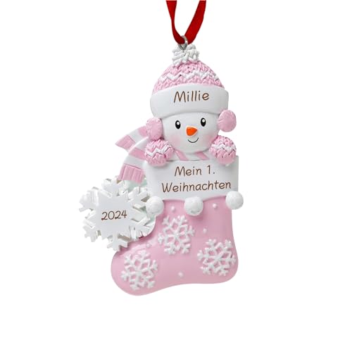 Personalisierter Weihnachtsbaumanhänger Mit Name Text Familienstammbaum Weihnachtsschmuck Weihnachten Dekoration Für Familien Geschenk Für Großmutter Mutter Vater (Rot) von Grovjewfit
