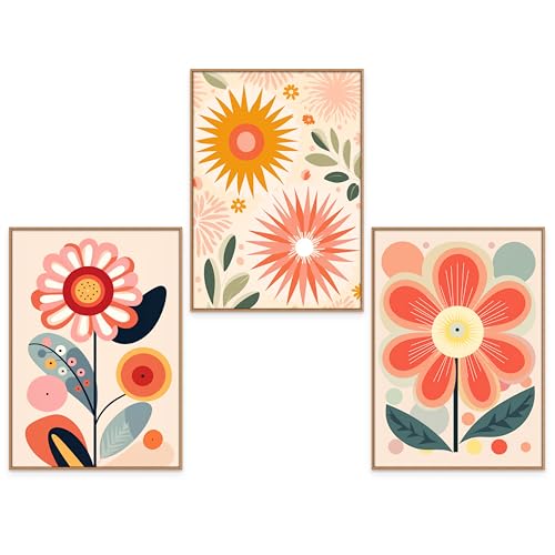 GrowArt - Elegante Poster im Boho-Stil mit floralen Motiven im A3-Format ohne Rahmen - eine einzigartige und subtile Wanddekoration für jedes Interieur, ein Geschenk für jeden Anlass. von GrowArt