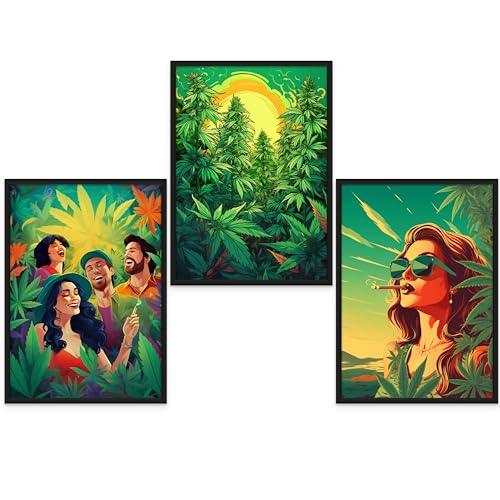 GrowArt - Entspannende und moderne Marihuana-Poster im A3-Format ohne Rahmen - eine einzigartige und originelle Wanddekoration für jeden Raum, das perfekte Geschenk für jeden Anlass von GrowArt