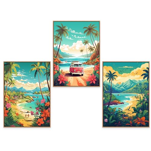 GrowArt - 3er-Set animierte Poster mit Paradiesstränden im A3-Format ohne Rahmen | hochwertiger Fotodruck | außergewöhnlicher Wandschmuck für Reiseliebhaber | Motive nur bei uns erhältlich | GrowArt - 3er-Set animierte Poster mit Paradiesstränden im A3-Format ohne Rahmen | hochwertiger Fotodruck | außergewöhnlicher Wandschmuck für Reiseliebhaber | Motive nur bei uns erhältlich | von GrowArt