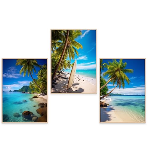 GrowArt - einzigartiges 3er-Poster-Set mit Paradiesstränden im A3-Format ohne Rahmen | hochwertiger Fotodruck | außergewöhnliche Wanddekoration für Strandliebhaber | Motive nur bei uns erhältlich | GrowArt - einzigartiges 3er-Poster-Set mit Paradiesstränden im A3-Format ohne Rahmen | hochwertiger Fotodruck | außergewöhnliche Wanddekoration für Strandliebhaber | Motive nur bei uns erhältlich | von GrowArt