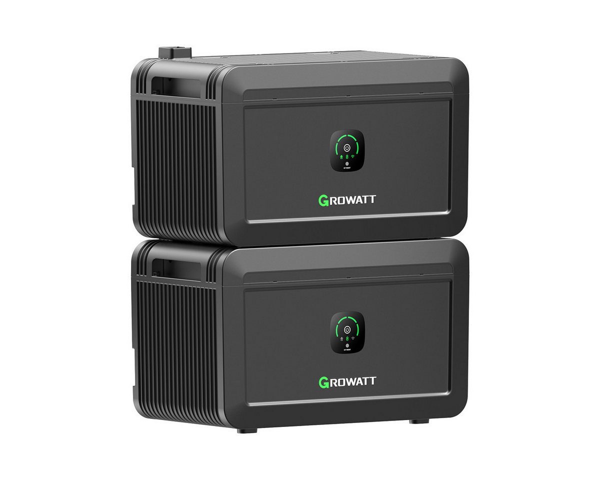 Growatt Balkonkraftwerk Growatt NOAH 2000 Speicher, 2048Wh Batteriespeicher mit Zusatzakku, (Hochwertige LiFePO4-Batterie, 6000 Ladezyklen), Erweiterbare Kapazität durch einfaches Stapeln von Growatt