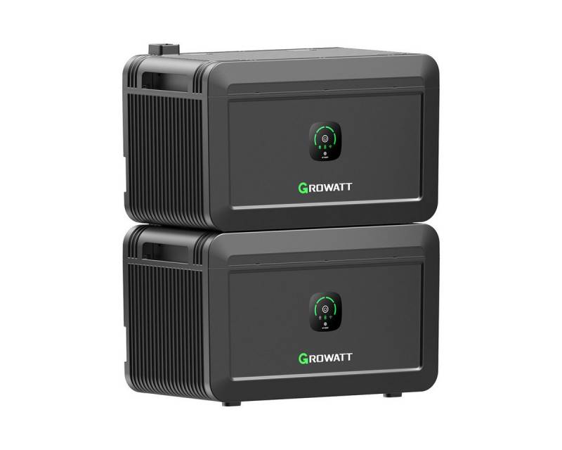 Growatt Balkonkraftwerk Growatt NOAH 2000 Speicher, 2048Wh Batteriespeicher mit Zusatzakku, (Hochwertige LiFePO4-Batterie, 6000 Ladezyklen), Erweiterbare Kapazität durch einfaches Stapeln von Growatt