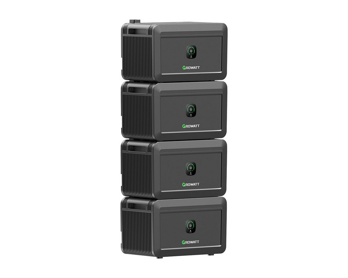 Growatt Balkonkraftwerk Growatt NOAH 2000 Speicher, 2048Wh Batteriespeicher mit Zusatzakku, (Hochwertige LiFePO4-Batterie, 6000 Ladezyklen), Erweiterbare Kapazität durch einfaches Stapeln von Growatt