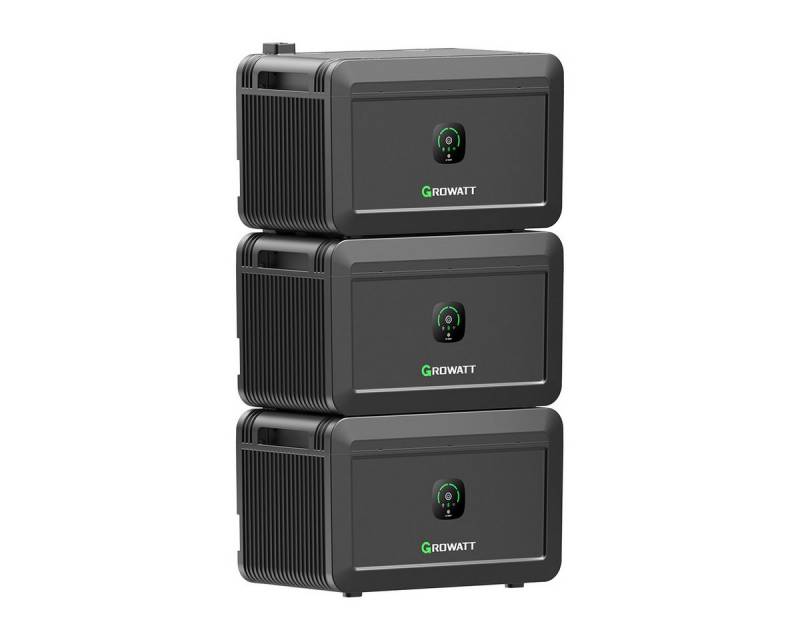Growatt Balkonkraftwerk Growatt NOAH 2000 Speicher, 2048Wh Batteriespeicher mit Zusatzakku, (Hochwertige LiFePO4-Batterie, 6000 Ladezyklen), Erweiterbare Kapazität durch einfaches Stapeln von Growatt